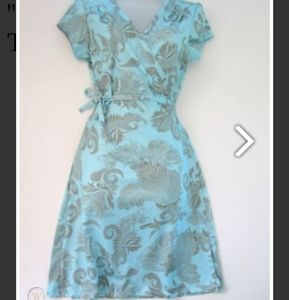 ATHLETA WRAP SPANDEX "MERMAID" TURQUOISE sz Med